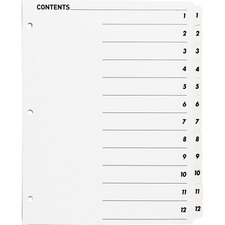 Business Source BSN05855 Index Divider