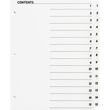 Business Source BSN05857 Index Divider